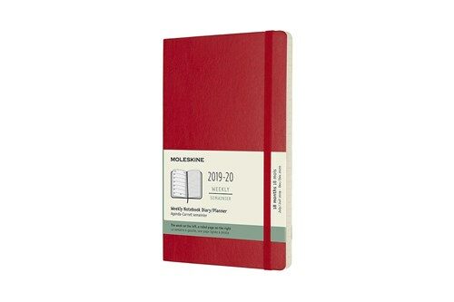Moleskine 2019-20 Weekly Planner, 18m, Large, Scarlet Red Soft Cover (5 X 8.25) (Other)