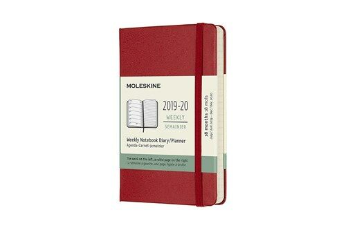 Moleskine 2019-20 Weekly Planner, 18m, Pocket, Scarlet Red, Hard Cover (3.5 X 5.5) (Other)