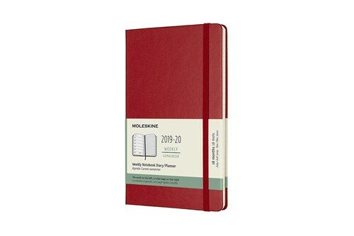 Moleskine 2019-20 Weekly Planner, 18m, Large, Scarlet Red, Hard Cover (5 X 8.25) (Other)