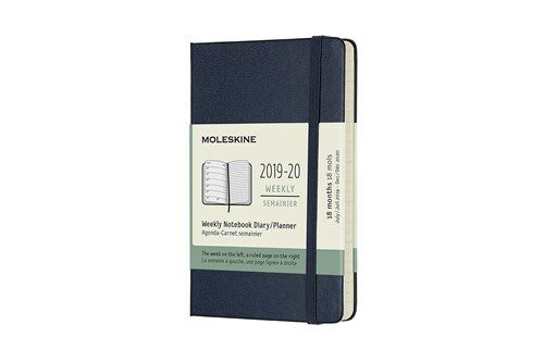 Moleskine 2019-20 Weekly Planner, 18m, Pocket, Sapphire Blue, Hard Cover (3.5 X 5.5) (Other)