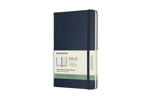 Moleskine 2019-20 Weekly Planner, 18m, Large, Sapphire Blue, Hard Cover (5 X 8.25) (Other)