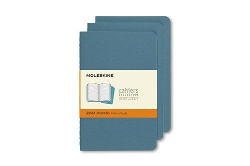 Moleskine Cahier Journal, Pocket, Ruled, Brisk Blue (3.5 X 5.5) (Other)