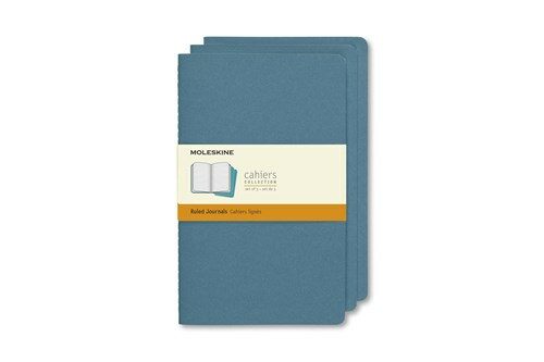 Moleskine Cahier Journal, Large, Ruled, Brisk Blue (8.25 X 5) (Other)