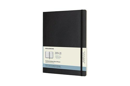 Moleskine 2019-20 Monthly Planner, 18m, Extra Large, Black, Soft Cover (7.5 X 9.75) (Other)