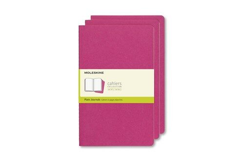 Moleskine Cahier Journal, Large, Plain, Kinetic Pink (8.25 X 5) (Other)