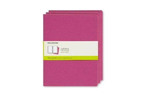 Moleskine Cahier Journal, Extra Large, Plain, Kinetic Pink (7.5 X 9.75) (Other)