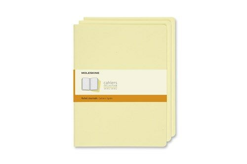 Moleskine Cahier Journal, Extra Large, Ruled, Tender Yellow (7.5 X 9.75) (Other)