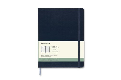 Moleskine 2020 Weekly Planner, 12m, Extra Large, Sapphire Blue, Hard Cover (7.5 X 9.75) (Other)
