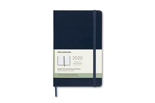 Moleskine 2020 Weekly Horizontal Planner, 12m, Large, Sapphire Blue, Hard Cover (5 X 8.25) (Other)