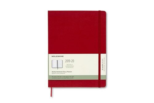 Moleskine 2019-20 Weekly Planner, 18m, Extra Large, Scarlet Red, Hard Cover (7.5 X 9.75) (Other)