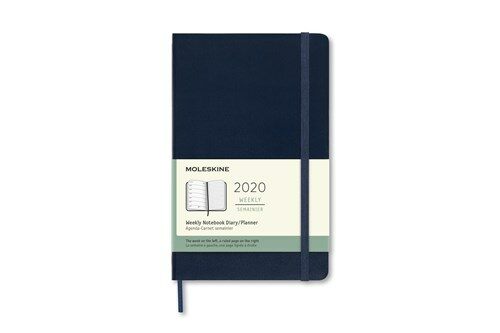 Moleskine 2020 Weekly Horizontal Planner, 12m, Large, Sapphire Blue, Soft Cover (3.5 X 5.5) (Other)