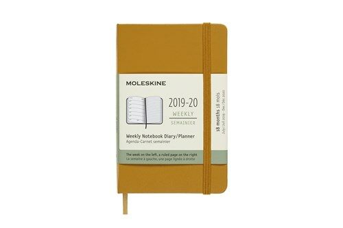 Moleskine 2019-20 Weekly Planner, 18m, Pocket, Ripe Yellow, Hard Cover (3.5 X 5.5) (Other)