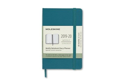 Moleskine 2019-20 Weekly Planner, 18m, Pocket, Magnetic Green, Hard Cover (3.5 X 5.5) (Other)