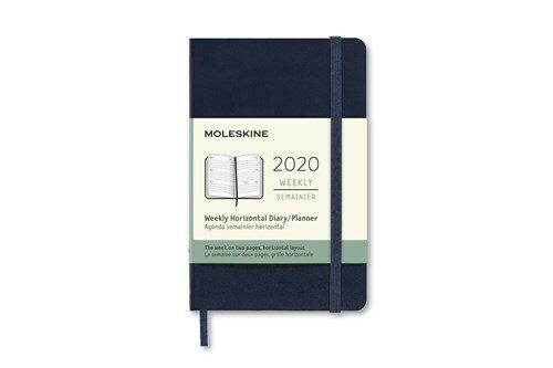 Moleskine 2020 Weekly Horizontal Planner, 12m, Pocket, Sapphire Blue, Soft Cover (3.5 X 5.5) (Other)