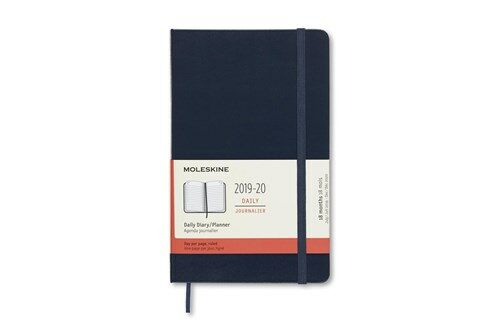 Moleskine 2019-20 Daily Planner, 18m, Large, Sapphire Blue, Hard Cover (5 X 8.25) (Other)