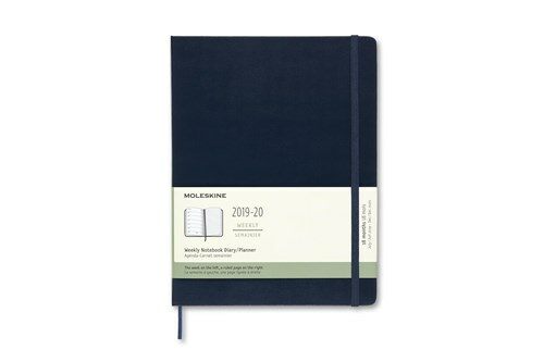 Moleskine 2019-20 Weekly Planner, 18m, Extra Large, Sapphire Blue, Hard Cover (7.5 X 9.75) (Other)