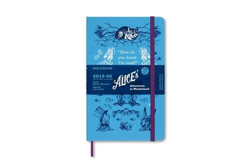 Moleskine 2019-20 Alice Wonder Daily Planner, 18m, Large, Blue, Hard Cover (5 X 8.25) (Other)