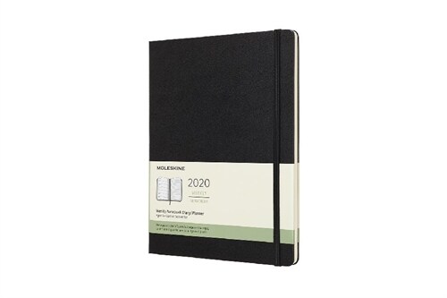 Moleskine 2020 Weekly Planner, 12m, Extra Large, Black, Hard Cover (7.5 X 9.75) (Other)