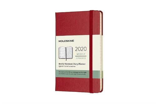 Moleskine 2020 Weekly Planner, 12m, Pocket, Scarlet Red, Hard Cover (3.5 X 5.5) (Other)