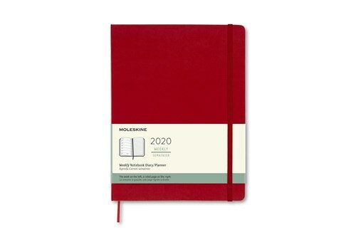 Moleskine 2020 Weekly Planner, 12m, Extra Large, Scarlet Red, Hard Cover (7.5 X 9.75) (Other)