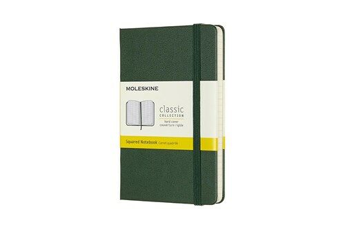 Moleskine Notebook, Pocket, Squared, Myrtle Green, Hard Cover (3.5 X 5.5) (Hardcover)