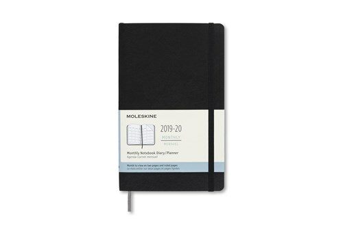 Moleskine 2019-20 Monthly Planner, 18m, Large, Black, Soft Cover (5 X 8.25) (Other)