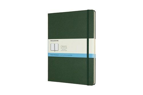 Moleskine Notebook, Extra Large, Dotted, Myrtle Green, Hard Cover (7.5 X 9.75) (Hardcover)