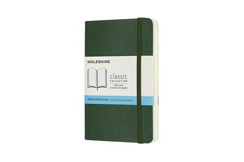 Moleskine Notebook, Pocket, Dotted, Myrtle Green, Soft Cover (3.5 X 5.5) (Hardcover)