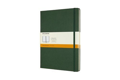 Moleskine Notebook, Extra Large, Ruled, Myrtle Green, Hard Cover (7.5 X 9.75) (Hardcover)