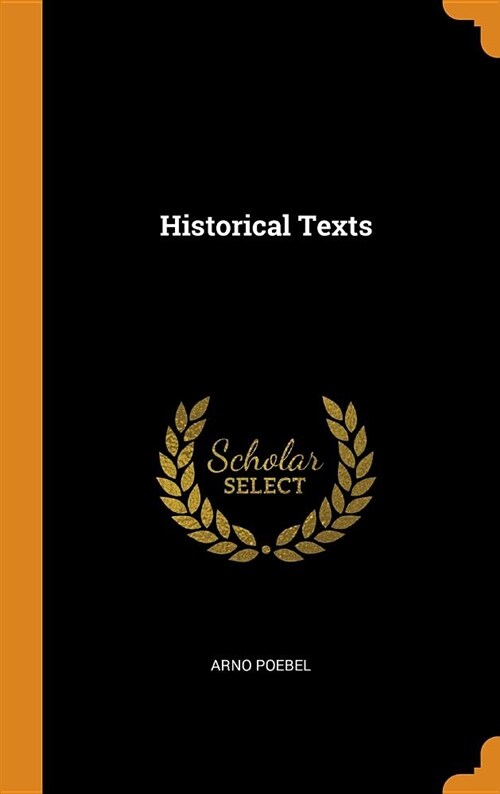 Historical Texts (Hardcover)