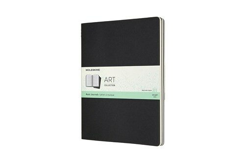Moleskine Art Cahier, Music Notebook, Extra Large, Black (7.5 X 9.75) (Other)