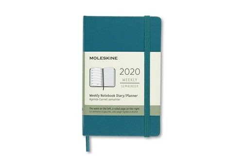 Moleskine 2020 Weekly Planner, 12m, Pocket, Magnetic Green, Hard Cover (3.5 X 5.5) (Other)