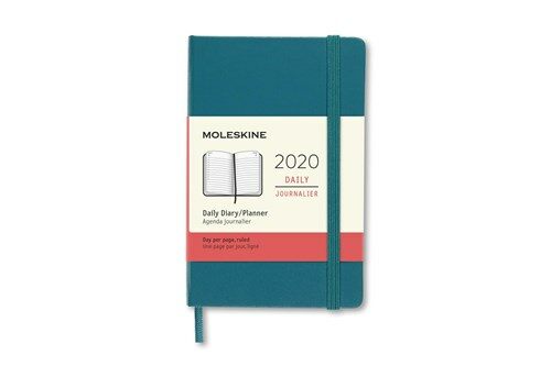 Moleskine 2020 Daily Planner, 12m, Large, Magnetic Green, Hard Cover (5 X 8.25) (Other)