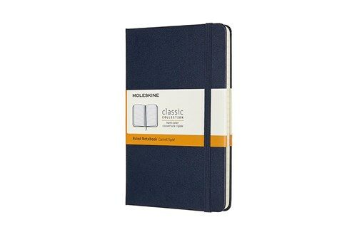 Moleskine Notebook, Medium, Ruled, Sapphire Blue, Hard Cover (4.5 X 7) (Hardcover)