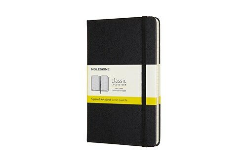 Moleskine Notebook, Medium, Squared, Black, Hard Cover (4.5 X 7) (Hardcover)