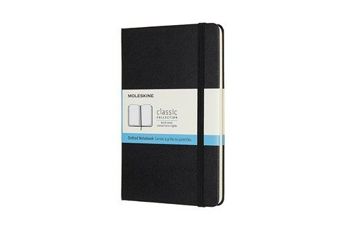 Moleskine Notebook, Medium, Dotted, Black, Hard Cover (4.5 X 7) (Hardcover)