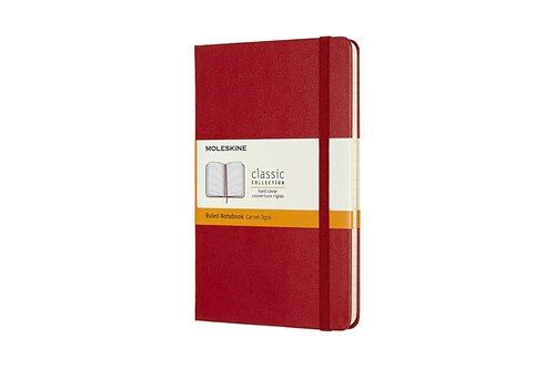 Moleskine Notebook, Medium, Ruled, Scarlet Red, Hard Cover (4.5 X 7) (Hardcover)