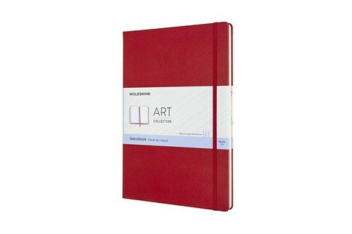 Moleskine Art Sketchbook, A4, Scarlet Red, Hard Cover (8.25 X 11.75) (Other)