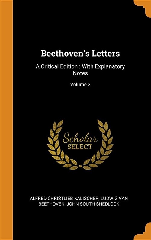 Beethovens Letters: A Critical Edition: With Explanatory Notes; Volume 2 (Hardcover)