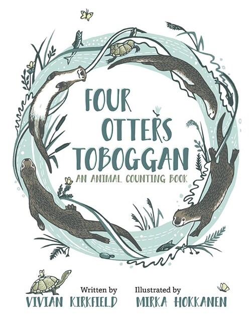 Four Otters Toboggan: An Animal Counting Book (Hardcover)