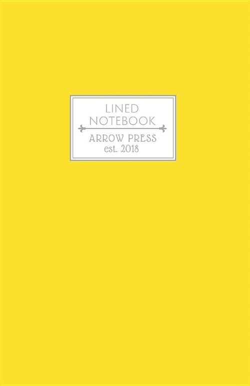 Lined Notebook: Classic Medium Ruled Extra Thick Notebook (Bold Series) Bold Yellow (Paperback)