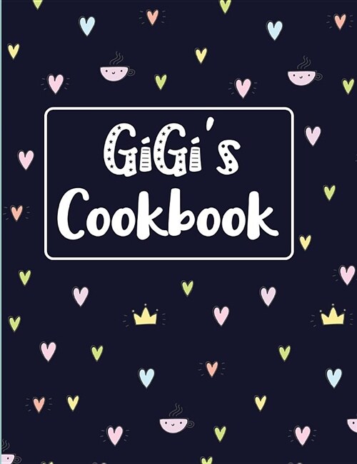 Gigis Cookbook: Navy Blank Lined Journal (Paperback)