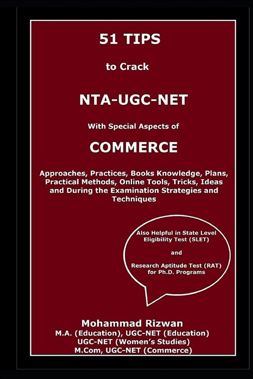 51 Tips to Crack Ugc Net: With Special Aspects of Commerce (Paperback)