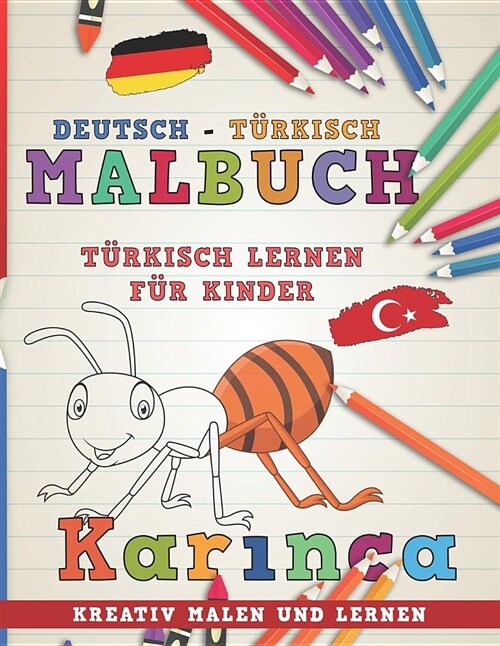 Malbuch Deutsch - T (Paperback)