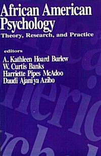 African American Psychology: Theory, Research, and Practice (Paperback)