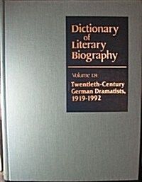 Twentieth-Century German Dramatists, 1919-1992 (Hardcover)