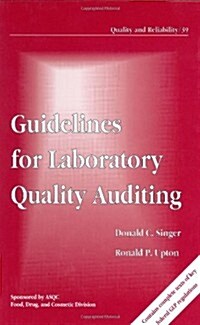 Guidelines for Laboratory Quality Auditing (Hardcover)