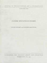 Classic Maya Place Names (Paperback)
