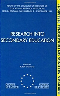 Research into Secondary Education (Hardcover)