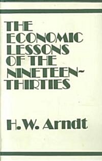 Economic Lessons of the 1930s (Hardcover)